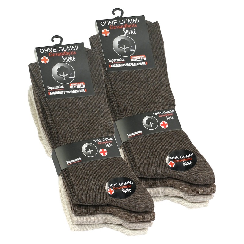 8 Pairs Mens Socks, Seam free, no elastic. Soft loop