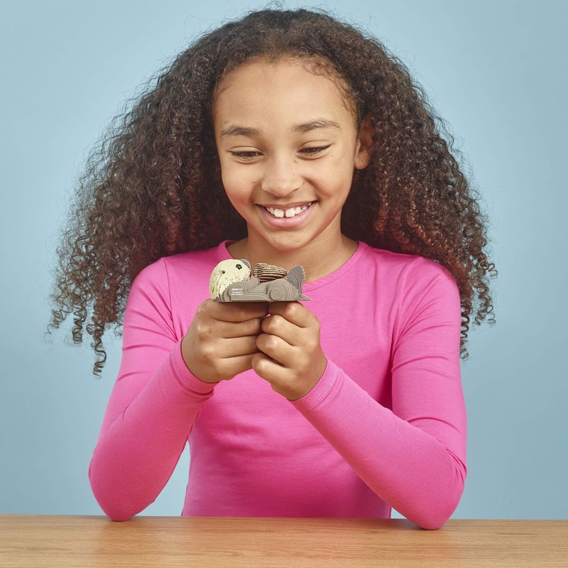 EUGY 3D Sea Otter Model Craft Kit for 6 years