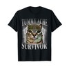 Tummy Ache Survivor Cat Funny Saying Cats Meme Women Men