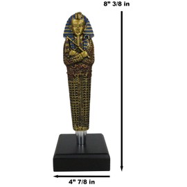 Ebros Gift Novelty Ancient Egyptian King Pharaoh TUT Mummy Sarcophagus Beer Tap Handle Figurine with Display Base Decorative Collectible Quality Handles for Microbrewery Pubs Bars Brewery Accessory