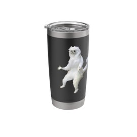 Persian Cat Room Guardian Meme Vital Rending Funny Cat Stainless Steel Insulated Tumbler