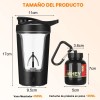 Vaso Shaker Eléctrico Time4buy 450 ml, con Llavero Scoop y