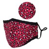 Reusable Washable 3 Layers Cotton Cloth - Pink - Leopard