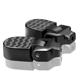 ZONSUSE 2PCS Bike Pegs, BMX Stunt Pegs,Foldable Cycling Pegs160kg Load Apply to Adults/Children Mountain Bikes Passengers Cycling Accessories (Gray)