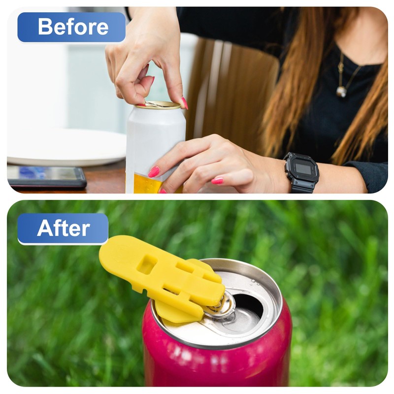 uxcell Manual Easy Can Opener, 4pcs - Plastic Beverage Can