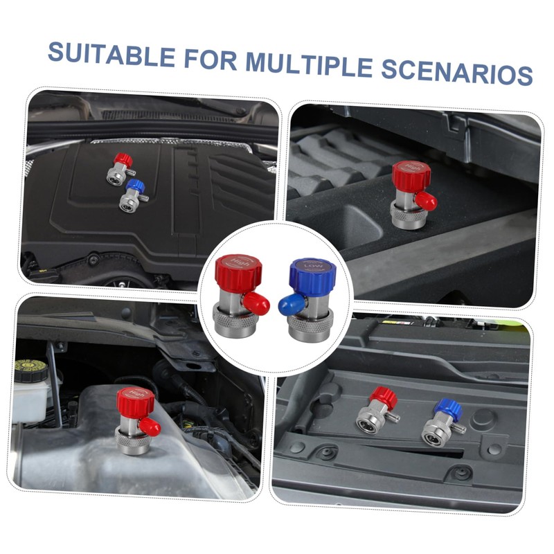 Zerodeko 1 Pair Automotive Air Conditioning Couplers Quick Couplers for