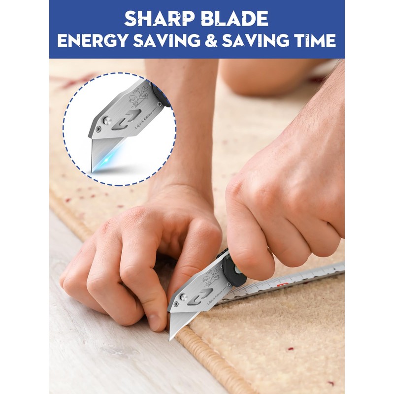 Utility Knife, BIBURY Upgraded Version Heavy Duty Box Cutter, Pocket