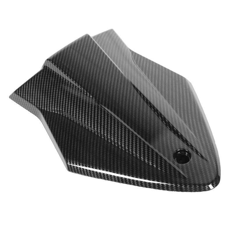 Carbon Fiber Style Motorcycle Passenger Seat Fairing with Mounting Accessory