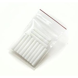 Wild Essentials Cotton Wick Essential Oil Inhaler Refills, 4 cm (1 5/8 inch) Blank Nasal Sticks for On the Go Aromatherapy Compact, Portable and Highly Absorbent Cotton Interior (12)