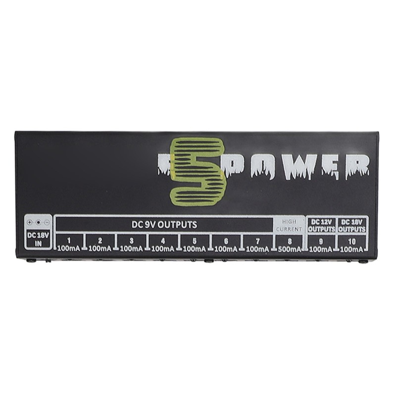 Guitar Effect Pedal Power Supply 10 Independent DC 9V 12V