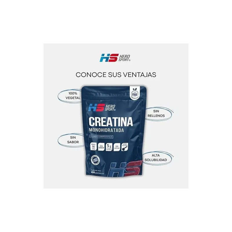 Creatina Mono-hidratada 450gr Hero Sport