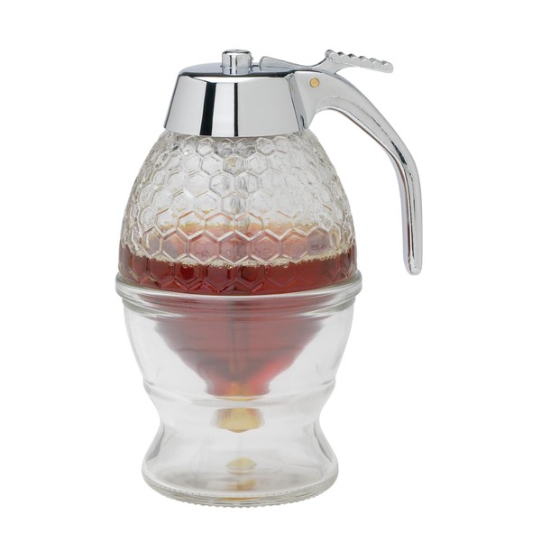 Mrs. Anderson’s Baking Syrup Honey Dispenser, Glass with Storage Stand,
