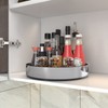 VAEHOLD Pantry Cabinet Lazy Susan Stainless Steel Black Spice Rack