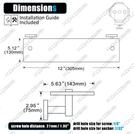 KOKOSIRI Wall Shelves Floating Shelf 12'' Stainless Steel Bathroom Hardware Tempered Glass Small Hanging Rack for Storage/Room Decor Gold B1105BG-L12