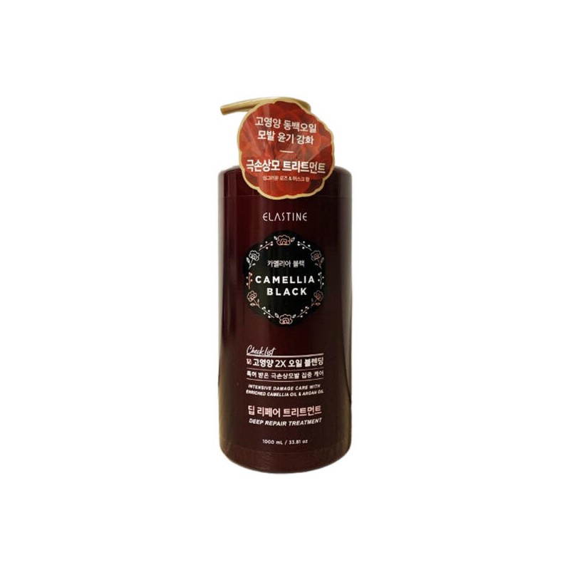 Elastin 엘라스틴 카멜리아블랙 트리트먼트 1L 3개 Elastin Camellia Black Treatment