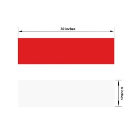 GALOFAY Silicone Door Kick Plate 8x30 inches, Self Adhesive Flexible Rubber Tape Stick On Scratches Protector Plates, for Doors,8"x 30" White