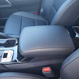 Car Console Covers Plus Made in USA Designed for Kia Telluride 2020-2025 Fleece Auto Armrest Center Console Cover Protector (K2) Brown