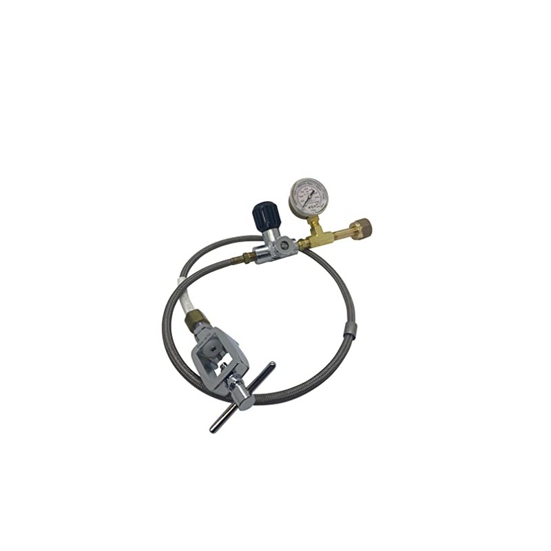 Deluxe Oxygen Transfill Hose Adaptor with valve and bleed CGA540