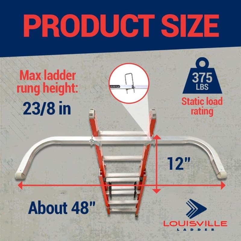 Louisville Ladder Aluminum Ladder Stabilizer, 150-Pound Load Capacity, LP-2200-00