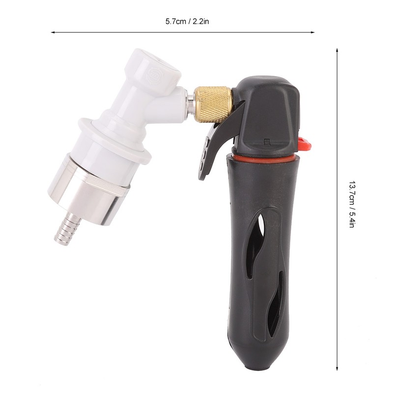 Handhold Pressurizer Keg Charger Kit with Carbonation Cap for Beer