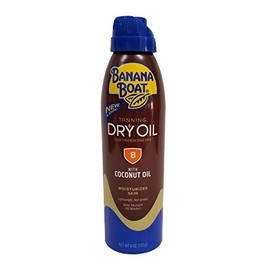 Banana Boat UltraMist Tanning Dry Oil Continuous Spray SPF 8 6 oz (Pack of 5)