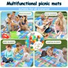BLXDWaron Food-Themed Giant 80"x60" Picnic Blanket Set with Spinner Game