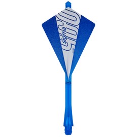 Unicorn Dart Flights & Shafts | Sigma Accuracy Pack | Slikstik Medium 72.3 mm Shaft & Sigma 900 Pro 100 Micron Flight | Blue | 3 Stems & 3 Flights