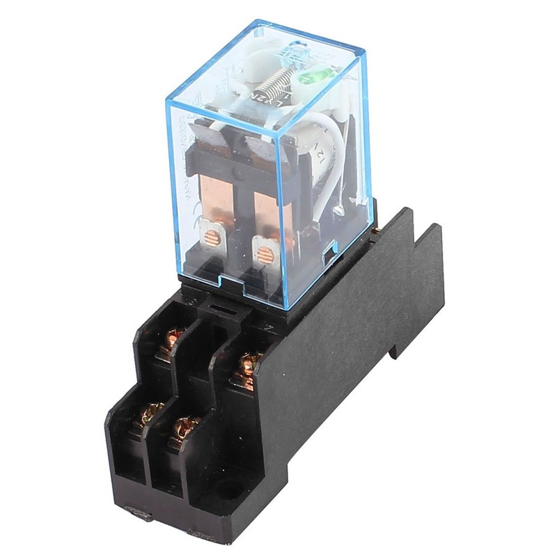 Sourcingmap LY2N-J DC 12V Coil Voltage 8Pin DPDT Power Electromagnetic