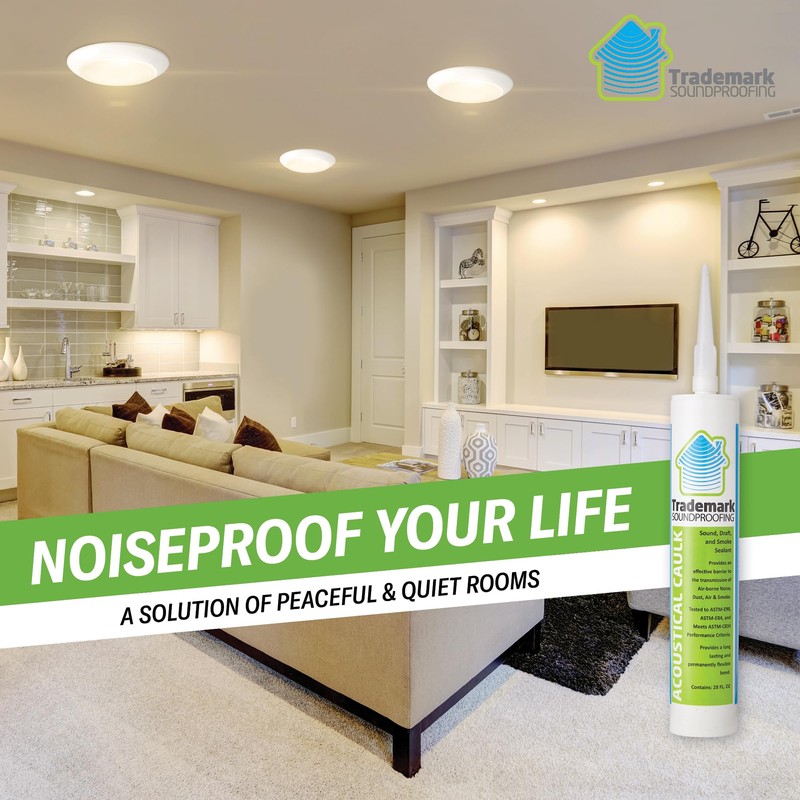 TMS Soundproofing Acoustical Sealant Caulk - Premium Acoustic Sealant, 6