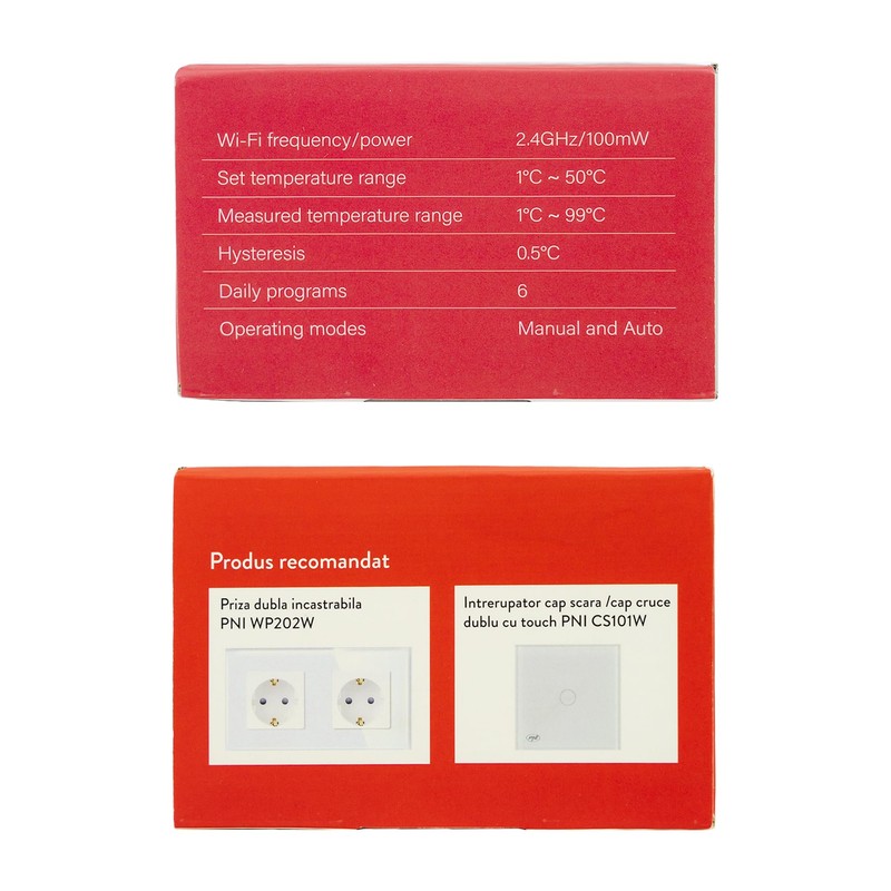 Smart Thermostat PNI CT26W WiFi for Electric Underfloor Heating or