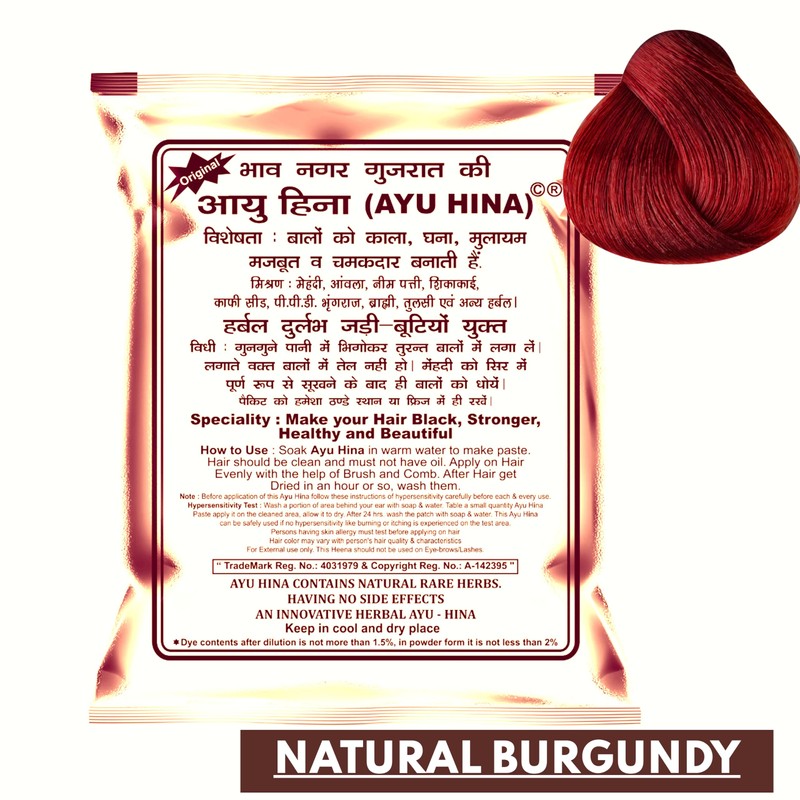 Ayu Hina Henna, Pack of 10 (Black 40g x 5