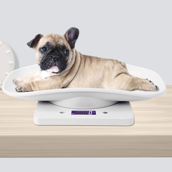 Smart Pet Scale Digital Scale High Accuracy Weighing Sensor with G/Ml/Oz/Lb.Oz 10kg Maximum Weight Multi-Function to Weight Small Pet Kitchen Scale