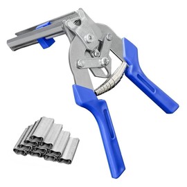 Namvo Rapid Fencing Pliers for Attaching Thin Wire Mesh + Garden Fencing Pliers Wire Eyelet Pliers + 600 Pliers Clips for Wire Fixing Pliers