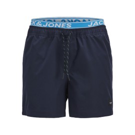 JACK & JONES Men's Jpstmaui Jjswim Db Wb Neon AKM, Blazer navy, S