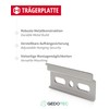 Gedotec Support Plate Galvanised Steel | Pack of 10 -