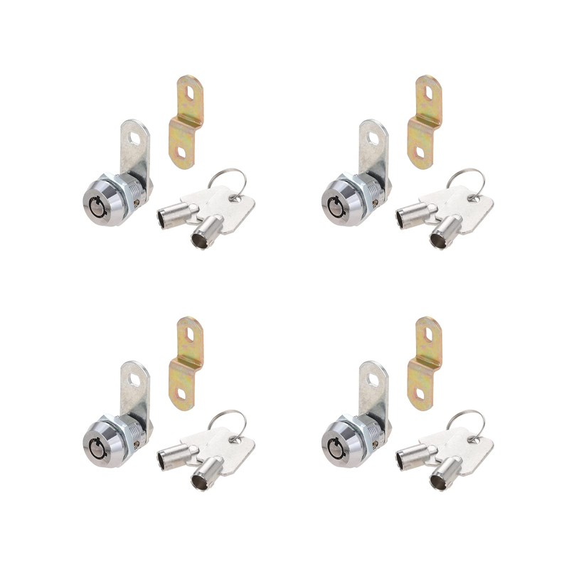 DRELD Set of 2 Tubular Cam Locks 17 mm with