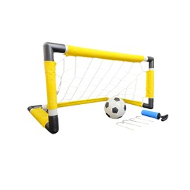 Kids Soccer Goal Set for Backyard Fun - Complete Outdoor Toy with Mini Ball, Pump & Net - Portable Toddler Sports Equipment for Ages 3-5