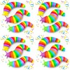 12PCS Baby Sensory Fidget Slug Toys Pack, ASMR Travel Airplane