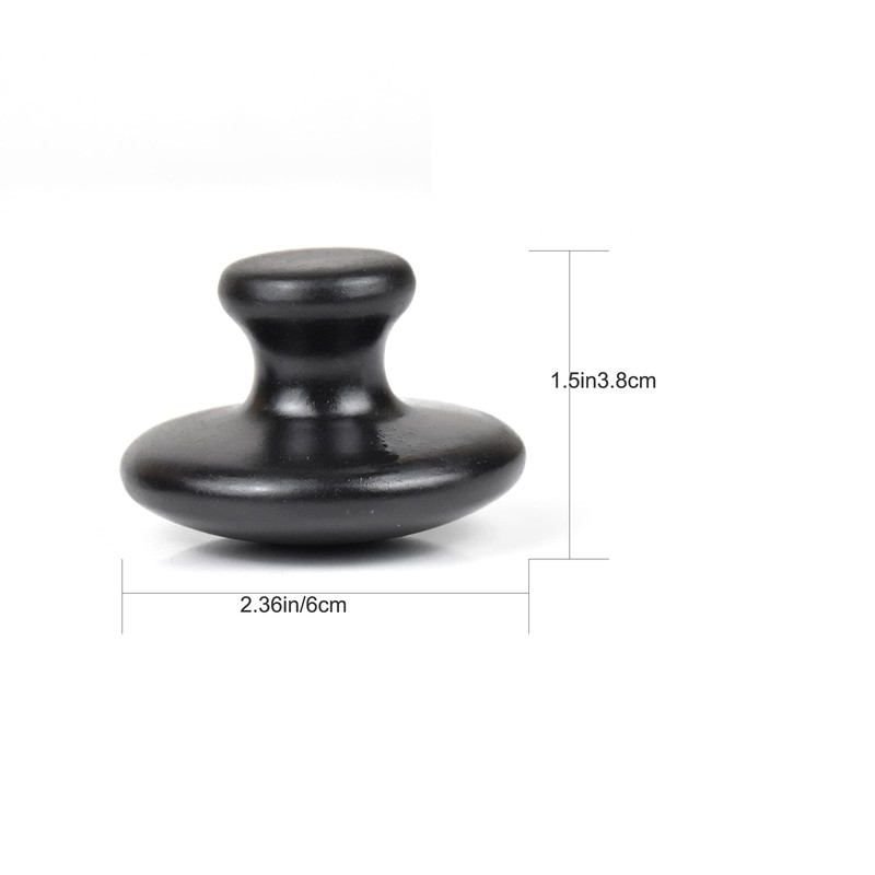 Windfulogo 2 Pcs Mushroom Shape Massage Stone Spa, Natural Sacred