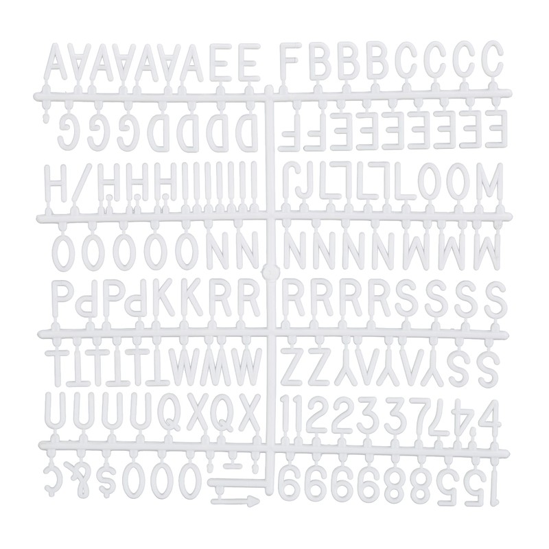 Relaxdays Framed, Incl. 145 Letters, Numbers & Special Characters, Message