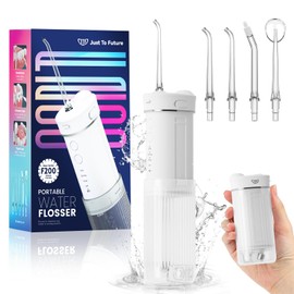 Portable Mini Water Flosser - Travel Oral Irrigator with Telescopic Water Tank, 4 Modes, and IPX7 Waterproof Design - Perfect for Braces, Bridges, and Home & Travel Dental Care