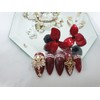❣High quality Red Money Nail Tips - Long Ballerina /