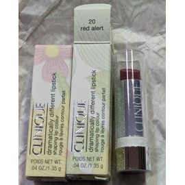 Clinique Lot of 2 Clinique Dramatically Different Lipstick 20 Red Alert Travel Size .04oz