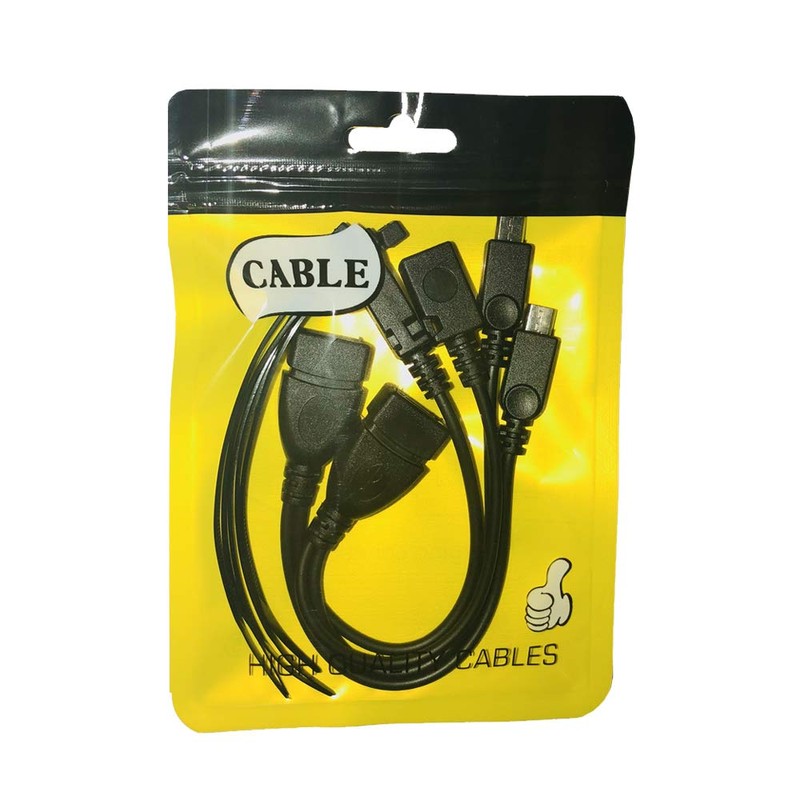 AuviPal 2-in-1マイクロUSBケーブル（OTGケーブル+電源ケーブル）-2パック