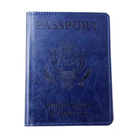 Fenzer B2G1 FREE Leather Passport Vaccine Card Passport Holder Travel Wallet Cover Case