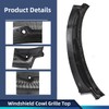 Black Windshield Wiper Cowl Grille Top Replacement for Ford Explorer