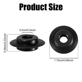 6pcs Pipe Cutter Replacement Wheel, Tubing Cutter Replacement Copper Wheel Compatible with Ridgid 10 15 15-SI 20 Steel Pipe Cutters Blade for Ridgid 33165 Tubing Cutter