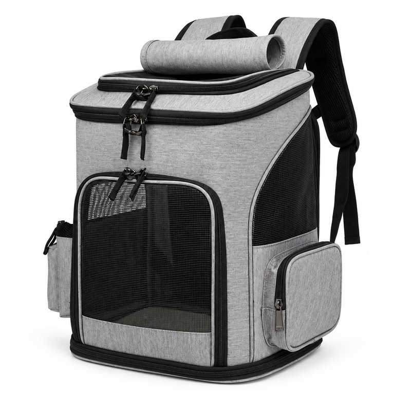 Expandable Pet Carrier Backpack for Cats & Small Dogs –
