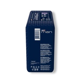 Seni Man Fit Male Incontinent Pad Breathable 3-1/2 X 15-7/10 Inch S-FT10-US1, 20 Ct