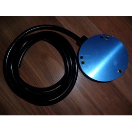 F800BMP-8 Pneumatic Foot Pedal, Black, 3/8" Hole Diameter, w/ 8 Feet Tubing & Metal Plate, 3 Mounting Holes